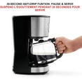 thumbnail image 5 of Programmable Drip Coffee Maker - 12 Cups LCD Display Stainless Steel Design, 5 of 9