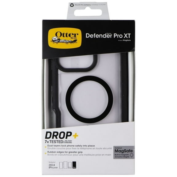 OtterBox Defender Pro XT for MagSafe for iPhone 16 Pro Max - Clear / Black