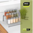 thumbnail image 7 of Smart Design Heavy Duty 3-Tier Spice Rack Shelf Organizer - Steel Metal Wire - Cupboard, Jars, Can, Cabinet and Pantry Storage Organization - Kitchen 10.25 x 4.25 Inch - Charcoal Gray, 7 of 7