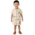 thumbnail image 3 of Mickey and Pluto Baby Boy Linen Short Set, Sizes 0/3 Months-24 Months, 3 of 5