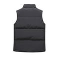 thumbnail image 4 of Men's Waistcoat Thickened Winter Fashion Warm Shoulders Stand-up Collar Loose Casual Sleeveless Jacket, 4 of 5