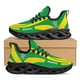 thumbnail image 1 of Zapatillas deportivas ligeras para exteriores con diseño de bandera de Brasil, emblema nacional estampado, plataforma y transpirables., 1 of 6