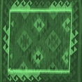 thumbnail image 1 of Ahgly Company Indoor Square Oriental Emerald Green Traditional Area Rugs, 8' Square, 1 of 4