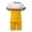 1-Yellow927, variant on XIAOCHA Mens Print Shorts Set Short Sleeve Crew Neck Casual Sets Oktoberfest Halloween Wear,Gold,Sizes L
