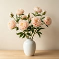 thumbnail image 5 of Yhmxh Artificial Peony Flower Stems, 29.52in Long Stems Real Touch Silk Peonies, Realistic Peony Branches Arrangement Peony Flower for Christmas Home Vase Party Wedding Bouquet Decor, 5 of 6