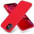 thumbnail image 1 of IBAOLEA Compatible avec Étui iPhone 11, Étui de Protection en Silicone Liquide Mince avec Doublure en Microfibre Douce 6.1 Pouces, (Vert Pin) Rouge, 1 of 7