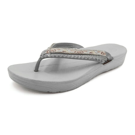 wide fit sparkly flip flops