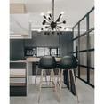 thumbnail image 7 of JONATHAN Y Orbit 19.5" 10-Light Adjustable Iron Modern Industrial Sputnik LED Chandelier, Black, JYL9061A, 7 of 7