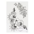 thumbnail image 1 of Tatuaje temporal adhesivo para brazo, pecho, espalda y pierna, resistente al agua, para mujer, con diseño de flor, TH‑400, 1 of 14