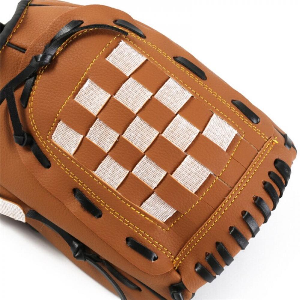 Wisremt Baseball Glove Softball Practice Equipment Size 10.5/11.5/12.5 Right Hand for Child Youth Adult Man Woman Train Three colors