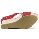 thumbnail image 5 of Sandalias de Cuña Allegra K con plataforma para Mujer Rojo 8.5, 5 of 7