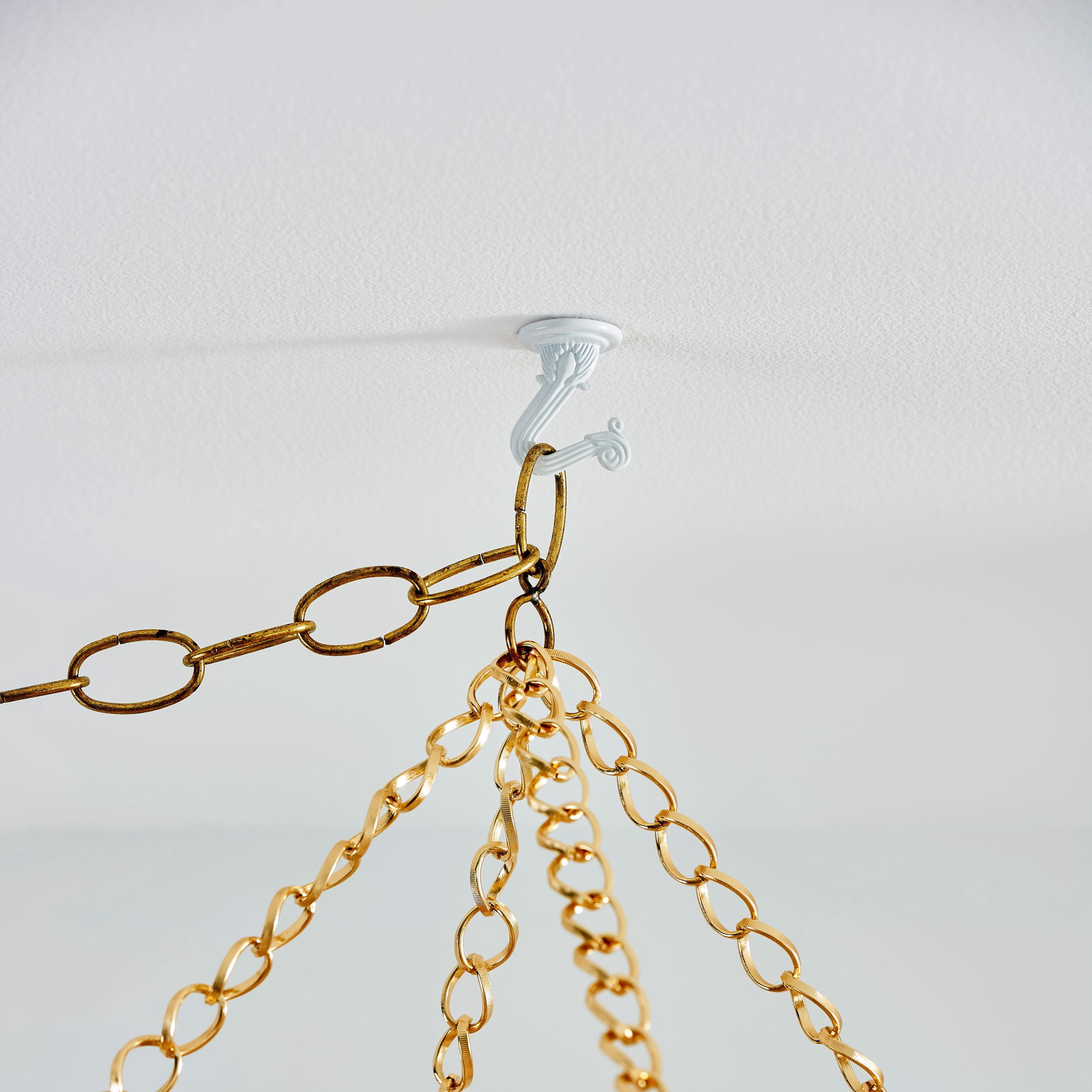 Ook Swag Hook, Screw Hook Small, 30 lbs, Steel, White, White, 2 pack