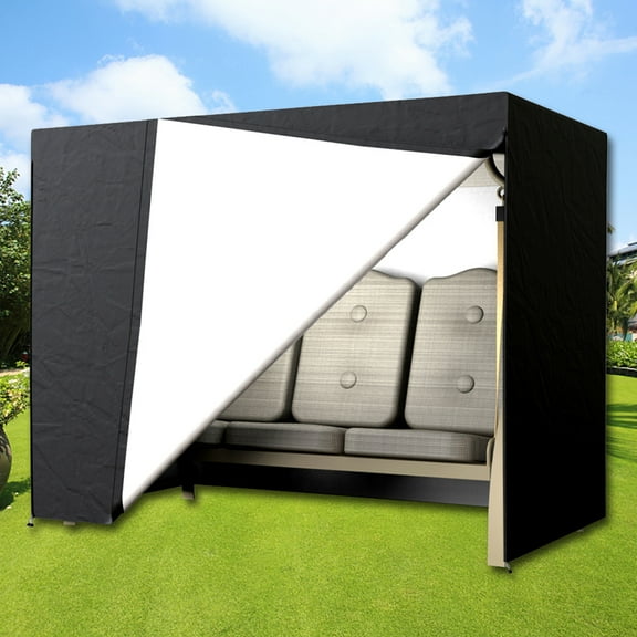 BUTORY Outdoor Garden Swing Cover Heavy Duty Waterproof Hammock Cover Windproof Swing Sunshield Covers Durable Waterproof UV Resistant