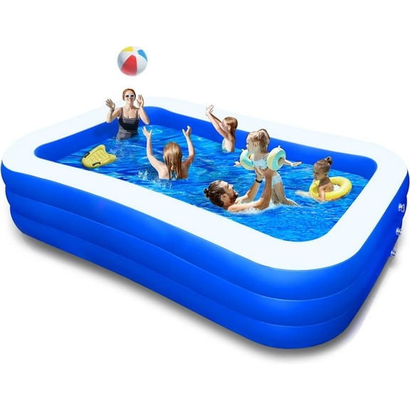 KABUQI Kiddie Pool Rectangle 6.29” 22” Swimming Pools