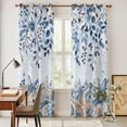 thumbnail image 5 of Kitchen Curtains 84 Inch Length 2 Panels, Blue Coastal Starfish Grommets Window Treatment Curtain, Beach Nautical Shell Eucalyptus Ocean Thermal Curtains Drapes for Living Room/Bathroom, 5 of 9