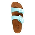 thumbnail image 5 of Time and Tru Women's Two-Band Footbed Slides, 5 of 6