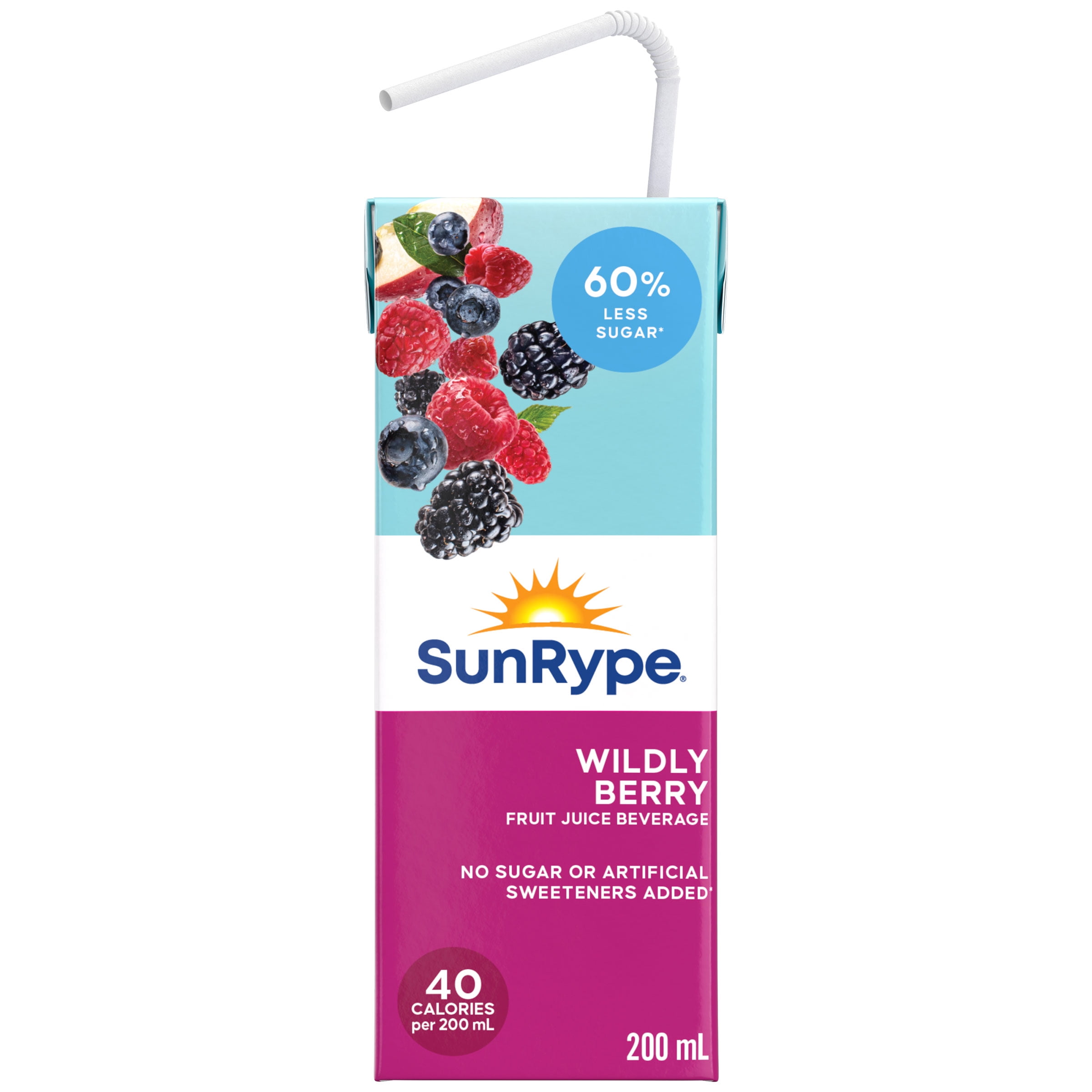 SunRype Wildly Berry Juice Boxes 5X200ML