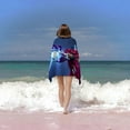 thumbnail image 2 of Iron Man Toalla de playa de secado rápido con diseño temático, regalo para mujeres y niñas, ideal para cumpleaños, fans, amantes de la música, uso en la playa o al aire libre, 78 × 150 cm, 2 of 6