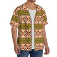 thumbnail image 2 of Yiaed Aztec Print Mens Casual Wrinkle Free Shirts Short Sleeve Button Down Summer Stretch Dress Shirt-Small, 2 of 5