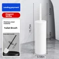 thumbnail image 2 of Extended Handle Splash Proof Toilet Brush And Plunger Set Stainless Steel For Bathroom RV Clean, 2 of 11
