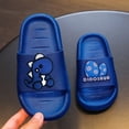 thumbnail image 2 of CAUYDY Big Kids Cloud slides,Boys Girls Slides Non-slip Summer Beach Pool Shoes Toddler Cartoon Slides Sandals Indoor&Outdoor Garden Slippers Shower Shoes(L101-Blue,11), 2 of 5