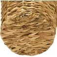 thumbnail image 4 of Wicker Waste Basket, Woven Leaf Basket with Wire Frame, Trash Bin or Storage Basket for Bedroom, Bathroom, Office and More, 4 of 5