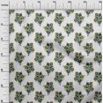 thumbnail image 2 of oneOone Silk Tabby Fabric Leaves & Floral Block Printed Craft Fabric BTY 42 Inch Wide, 2 of 4