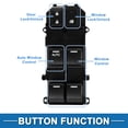 thumbnail image 3 of Interruptor de ventana eléctrica Unique Bargains No.35750T2AH21 para el lado del conductor delantero del Honda Accord 2013-2016 en negro, 3 of 7