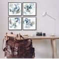thumbnail image 2 of Stupell Industries Abstract Blue Squiggle Collage Painting Black Framed Art Print Wall Art, Set of 4, Design by June Erica Vess, 2 of 7