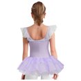 thumbnail image 2 of Haitryli Ballet Gymnastics Dance Leotards for Girls Kids Ballerina Outfit Dress with Sequins Tulle Tutu Skirt Lavender Leotard&Skirt 120/S, 2 of 7