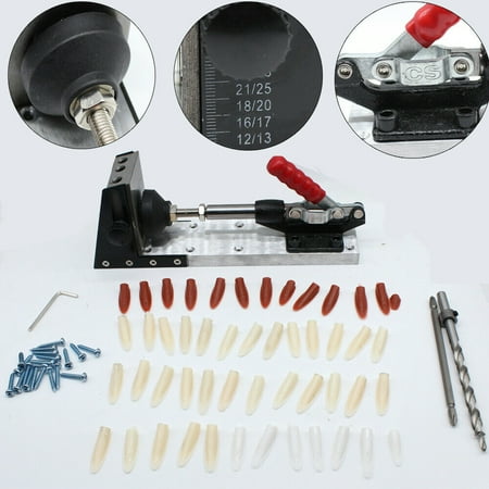 

Pocket Hole Jig Kit Woodworking Tool Puncher Positioner Wood Pockethole Jig Kit