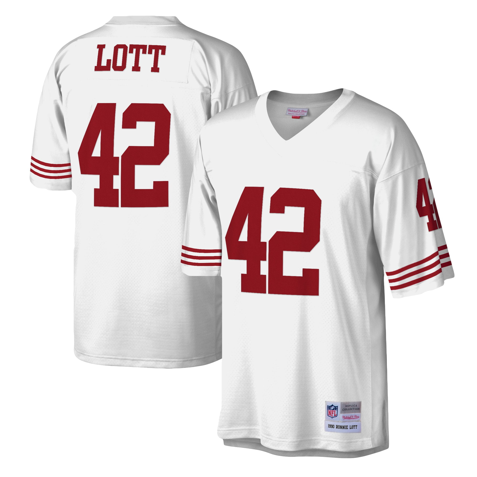 mitchell and ness ronnie lott throwback jersey