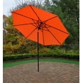 thumbnail image 2 of Oakland Living 4005-OR-BK 9 ft. Metal Framed Umbrella with Crank & Tilt System - Orange Color Top & Black Pole, 2 of 3