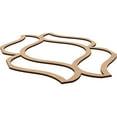 thumbnail image 6 of 63"W x 94 1/2"H x 3/8"T King Size Villarreal Decorative Fretwork Wood Ceiling Panels, Hickory, 6 of 10