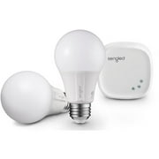 Sengled Element Classic Dimmable White Smart A19 Starter Kit, 60W Equivalent, Hub Included, 2 Bulbs