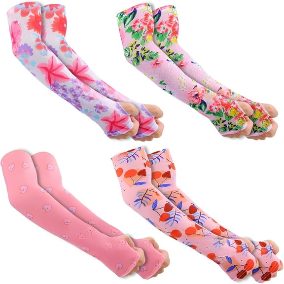 TELOLY 4pair Garden Sleeves for Women, Farmers Gardening Defense Sleeves for Women, Arm Sleeves for Women for Outdoor
