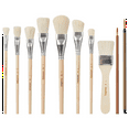 thumbnail image 1 of Mop Brush for Acrylic Painting,10 PCS Glaze Brushes for Pottery Goat Hair Blend Mop Brush Set for Pottery Acrylic Paint, 1 of 5