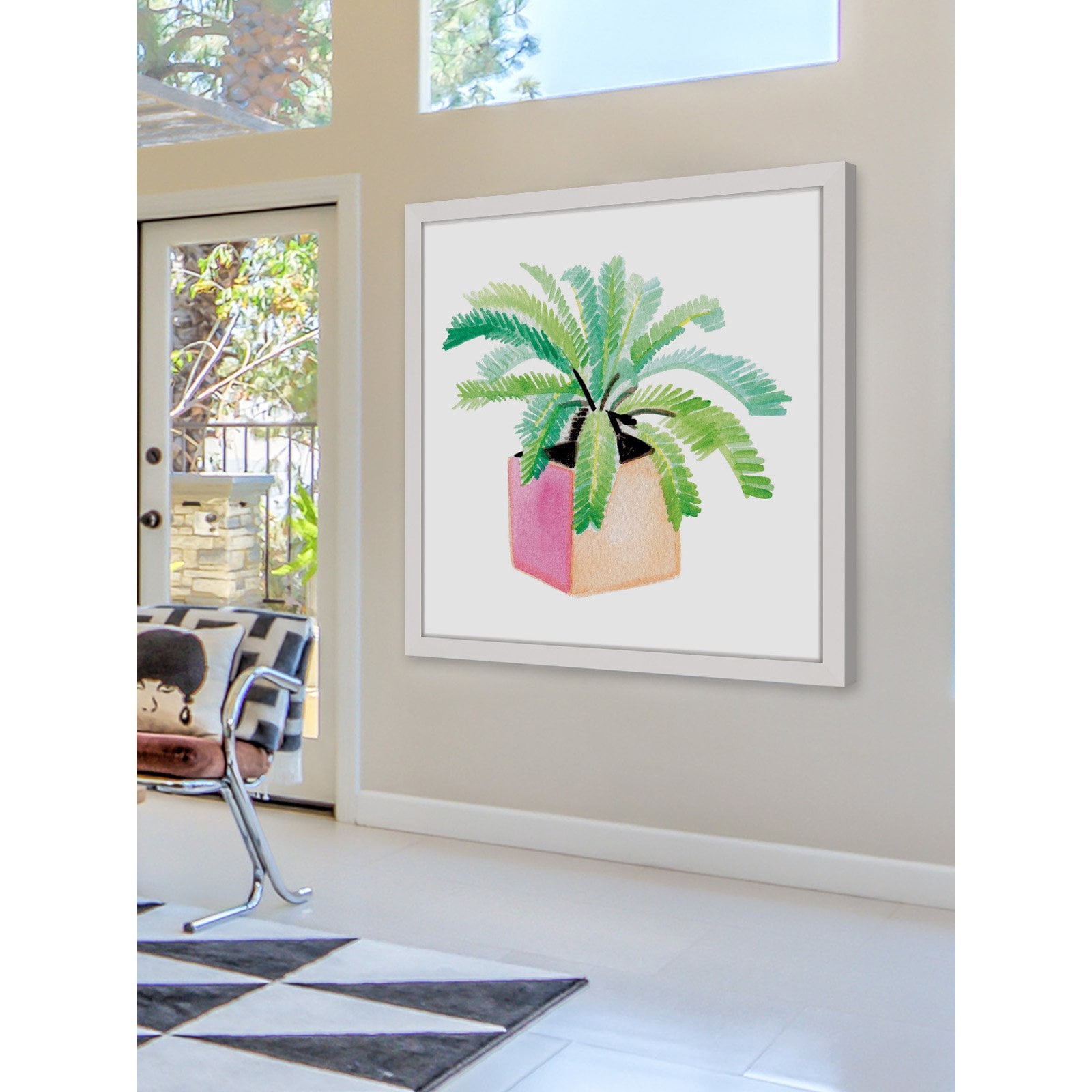 Marmont Hill "Potted Plant" by Molly Rosner Framed Painting Print