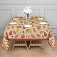 thumbnail image 3 of Autumn Fall Leaves Pattern Square Tablecloth,Waterproof Square Table Cover,Wipeable Spillproof Washable Table Cover for Home Kitchen Party Decor 42"X42"(107x107cm), 3 of 6