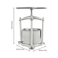 thumbnail image 6 of 3L Stainless Steel Fruit Press Extractor, Manual Juice Maker with Adjustable Features, Silicone Hose for Fresh Juice and Easy Cleaning, 6 of 6