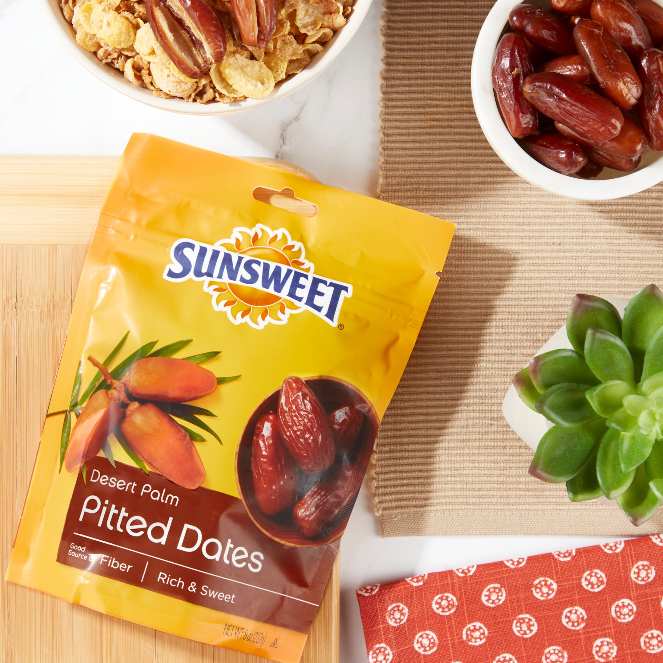 (8 pack) Sunsweet, Desert Palm Pitted, Dates, 8, oz