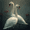 Elegant Swan Couple, variant on UXIEQU Cheetah with Scarf Canvas Wall Art 15.75x11.81 Inches