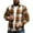 Khaki, variant on ZCFZJW Men's Flannel Shirts Fall Winter Lightweight Casual Button Down Plaid Shirt Long Sleeve Fleece Shacket Jackets Khaki M