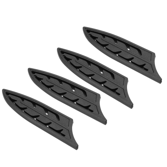 Uxcell ABS Safety Knife Cover Sleeves for 4" Ceramic knife, Universal Blade Protector Sheath for Kitchen Bar, Black 4 Pcs