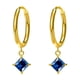 thumbnail image 1 of Nvzi Pendientes - Pendientes colgantes exquisitos, pendientes de mujer con circonitas - Azul oscuro, 1 of 4