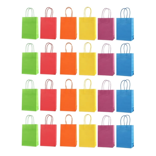 Bolsa de Papel Kraft NikouMX 24 Bolsas de Papel de color arcoíris