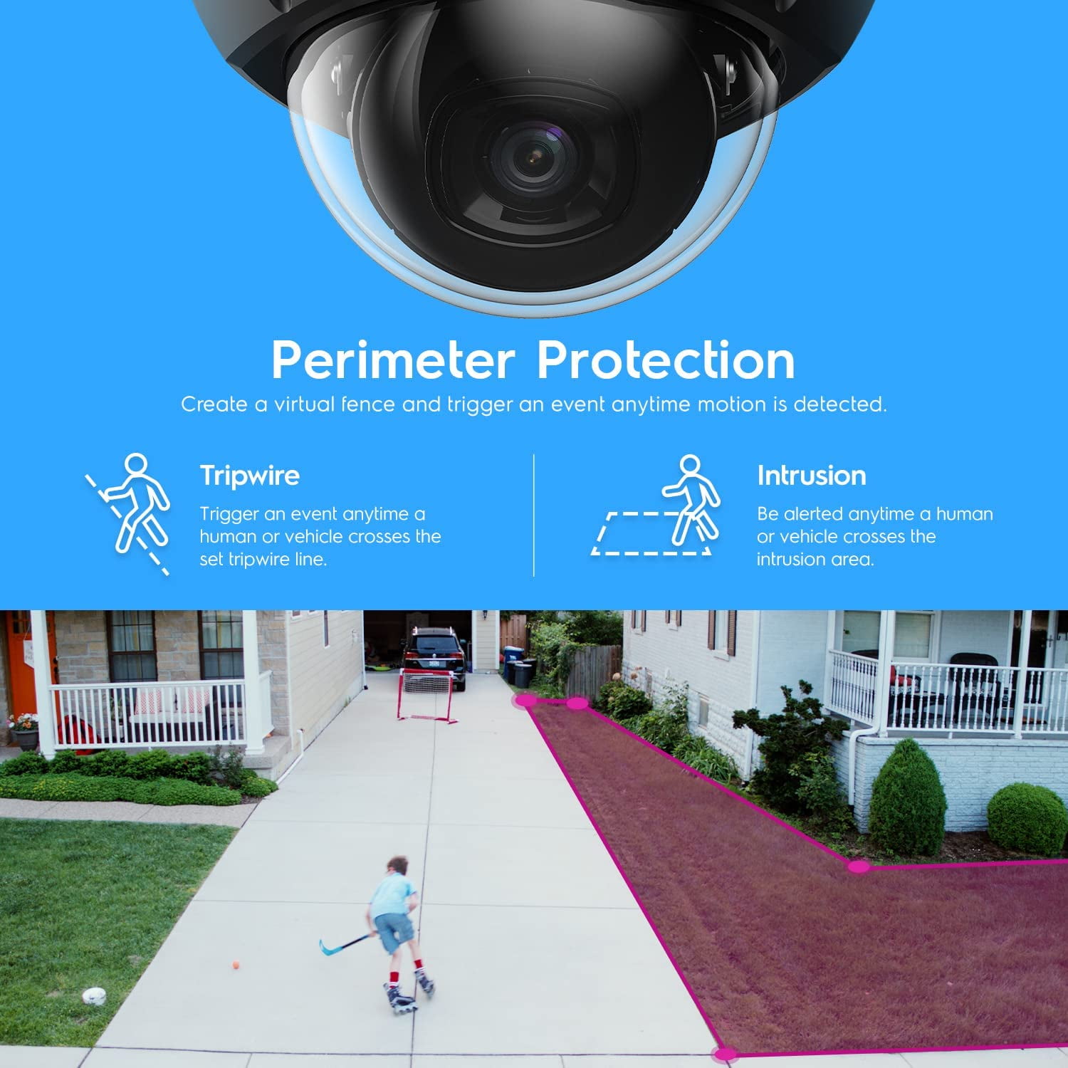 Amcrest UltraHD 4K (8MP) Outdoor Security POE IP Dome Camera, 98ft