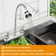 thumbnail image 2 of Mezcladora para Fregadero,Llaves para Fregadero de Cocina Flexible con Pulverizador de Modo Dual,Grifos para Cocina con 2 Asas para RV,Mezcladora para Cocina de Acero Inoxidable, 2 of 7