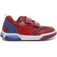 thumbnail image 2 of Geox J Inek B. D Kid's 2 Strap LED Light Soft Sole Sneakers In Red Size 3.5, 2 of 6