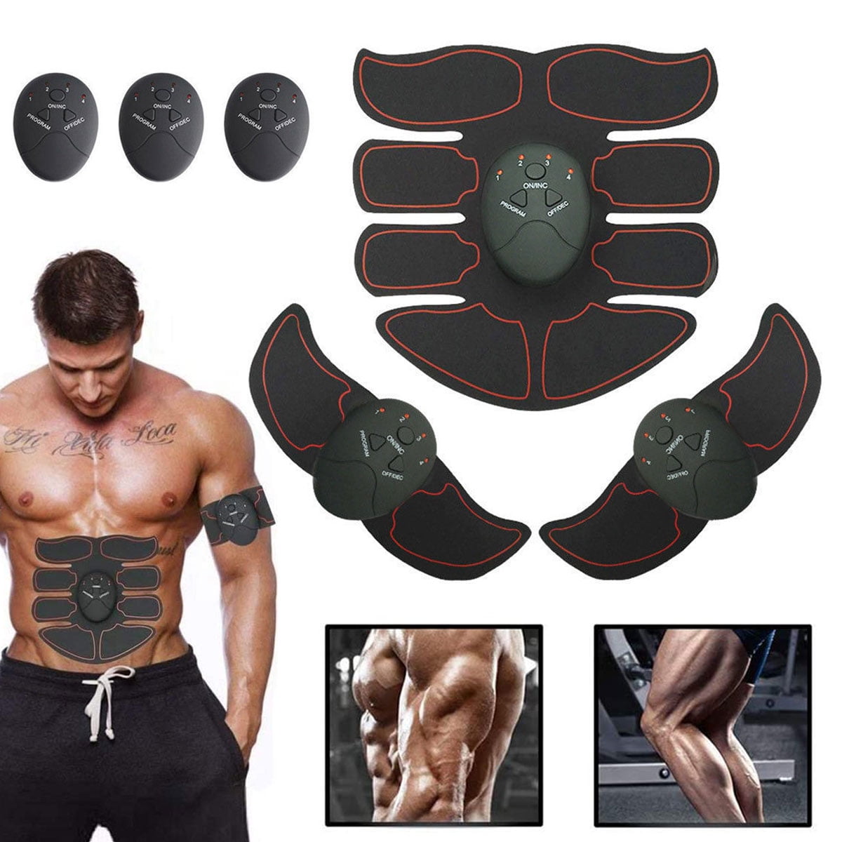 LZLRUN 2018 Abdominal Muscle Toner Toning Belt/Arm/Leg Fitness Trainer Gear Men Women Home Exercise Equipment 